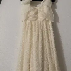 ♡限定セール♡SNIDEL/フリル付きアイボリードレス