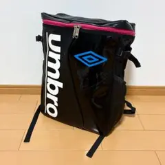 umbro アンブロ エナメル バックパック リュック ブラック
