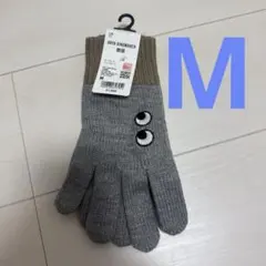 【新品】ユニクロ コラボ アニヤハインドマーチ 手袋　グレーのサムネイル