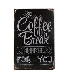 K51d コーヒー ブリキ看板 アメリカ雑貨 Coffee Break