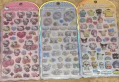【正規品】コットンパフィーシール サンリオ キャラクターズ　3枚