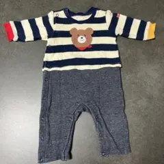 【値下げ】ミキハウス　長袖ロンパース　70㎝　冬用