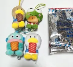 はぴだんぶい×スシロー コラボ限定マスコット 前半、後半　4個　未使用品