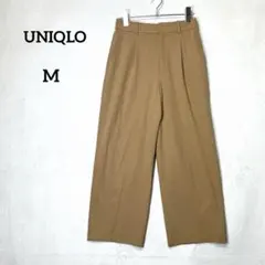 ユニクロ タックワイドパンツ カジュアル ストレッチ ベージュ 『M』