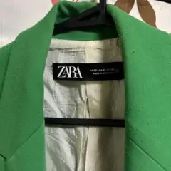 ZARA グリーン ロングベスト ジレのサムネイル
