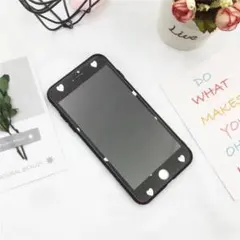 ☆iPhone6plus/6sPlus☆液晶保護シート、可愛いハート柄、黒色、