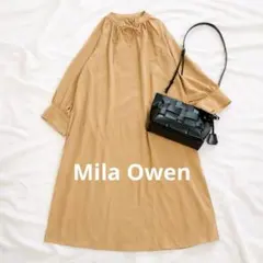 【Mila Owen】ゆったり オーバーサイズ ロング丈 とろみ ワンピース♪