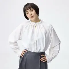 GU フリルネックチュニックのサムネイル