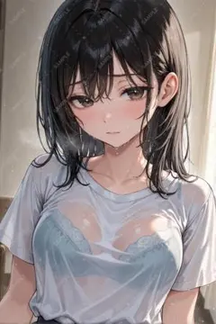【AS125】AI美少女イラスト 私服 コスプレ A4オリジナルポスター
