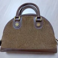 ボルボネーゼ　ハンドバック　スエード×レザー