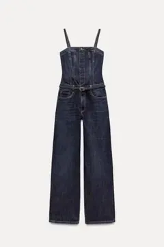 ZARA サロペットジャンプスーツ　オールインワン デニムオーバーオール