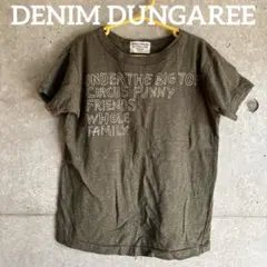 デニムダンガリー サーカス 半袖Tシャツ チャコールグリーン　 130cm 美品