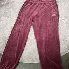 adidas ベロア トラックジャージ パンツ