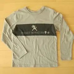 【ポケモン】長袖カットソー カーキ 150 ルカリオ 男の子 ロンT