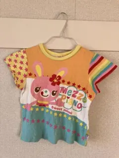 Mezzo Piano カラフルみみぽぽ半袖Tシャツ120cm