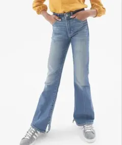【GAP】ウォッシュウェル ハイライズ ＇70s フレアデニム (キッズ)