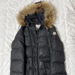MONCLER モンクレール ロングコート ブラック ファー サイズ0