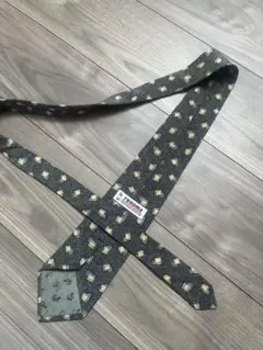 美品　レノマ　ネクタイ　グレー　ダーク　シャンブレー　小紋　レトロ　クラシックのサムネイル