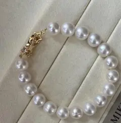 淡水パール大粒ブレスレット