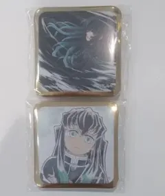 鬼滅の刃 時透無一郎 刀鍛冶の里編 シアターダイニング お楽しみくじ缶バッジ2点