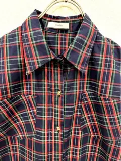 jouetie オールインワン　赤 チェック Ｍ　スタッズ　パンツ　ジュエティ