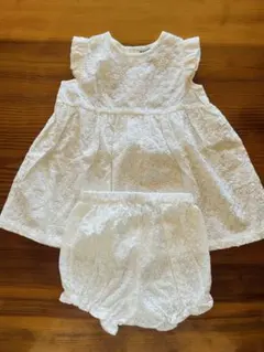 agnis b. ホワイトワンピースセット 18M