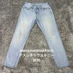 【MY32】Abercrombie&FitchアスレチックスキニーＷ30アバクロ
