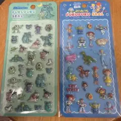モンスターズインク トイストーリー ぷくぷくシール2枚セット