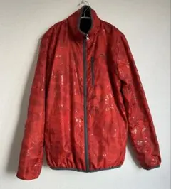 【PUMA】リバーシブルブルゾン　赤・ダークグレーパイソン迷彩柄　サイズ不明