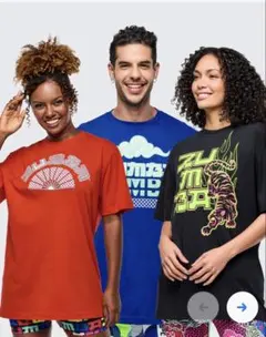 Zumba 新作3枚Tシャツ　赤