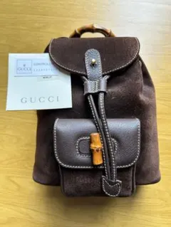 【美品】オールドグッチ　バンブーミニリック