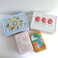 【缶のみ】菓子缶/コロンバンショートケーキクッキー缶他セット