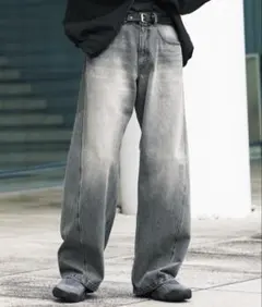 wym lidnm VINTAGE WASHED CURVED DENIM