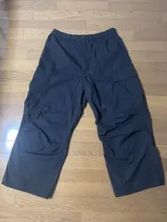 GU スーパーワイドカーゴパンツ ブラック XL