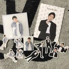 【未使用】King&Prince 岸優太 フレークシール メモ帳 キンプリ