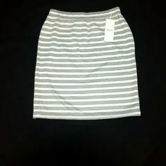 新品 未使用 COMME CA ISM コムサイズム タグ付 ボーダースカート