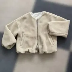 branshes ボアジャケット 130 クリーム色