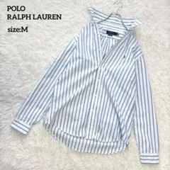 POLO RALPH LAUREN ボタンダウンシャツ 現行ブルーストライプ M