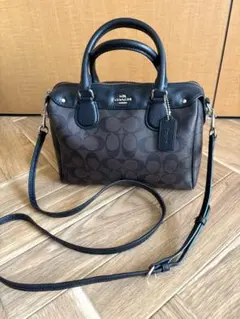 COACH シグネチャー 2way ミニボストンバッグ