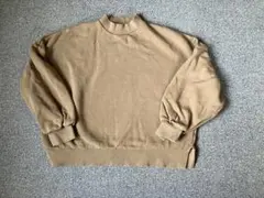 AMERICAN HOLIC ベージュ ハイネック トレーナー　サイズL