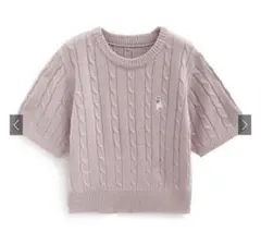 GRL 刺繍ケーブル編みニットトップス