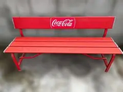 コカコーラ 2人掛けベンチシート アメリカンダイナー 赤 イス ソファ
