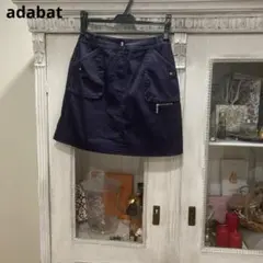 adabat アダバット スカート 36 ネイビーパープル ゴルフのサムネイル