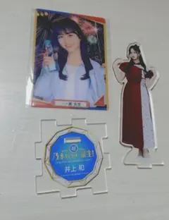 乃木坂46 　 アクリルスタンド 井上和&フォトカード一ノ瀬美空