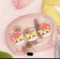 mofusand 猫とさくらんぼデザインポーチ