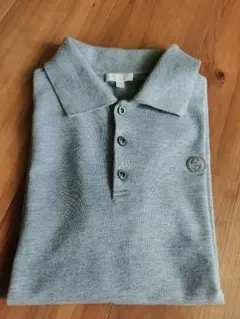 美品　GUCCI グレー ポロシャツ　キッズ 12Y