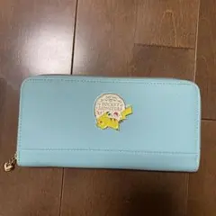 ポケットモンスター　ピカチュウ　長財布　ライトブルー