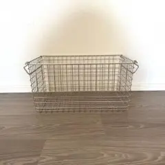 無印良品　ステンレスワイヤーバスケット