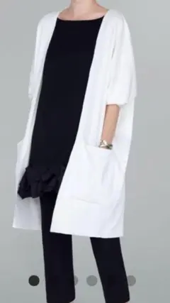 美品✨デイジーリンフォクシー　ロングカーディガン　XL 洗える2022年 美品✨デイジーリンフォクシー ロングカーディガン XL 洗える