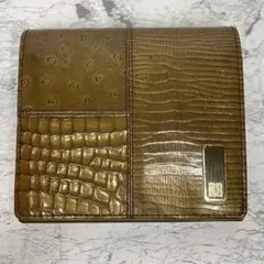 GIVENCHY ジバンシィ　折り財布　オーストリッチ　クロコダイル